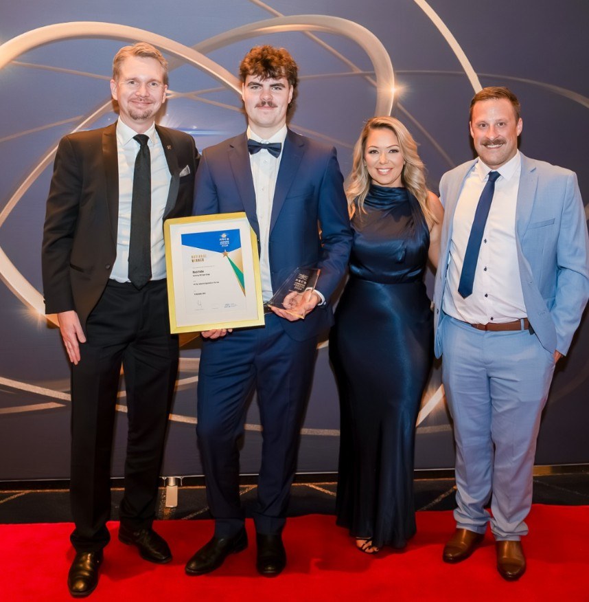 ATEC electrical apprentice Mack Fielke won the National NECA Apprentice of the Year – Industrial Award.