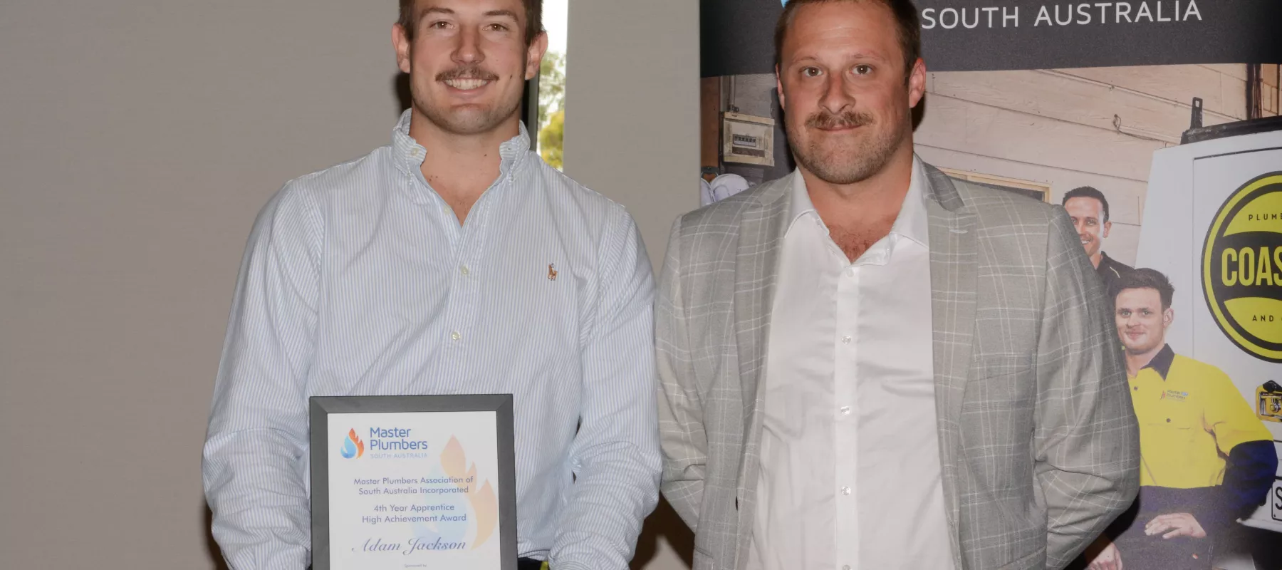 2023 Master Plumbers South Australia (MPA) High Achievement Award winner