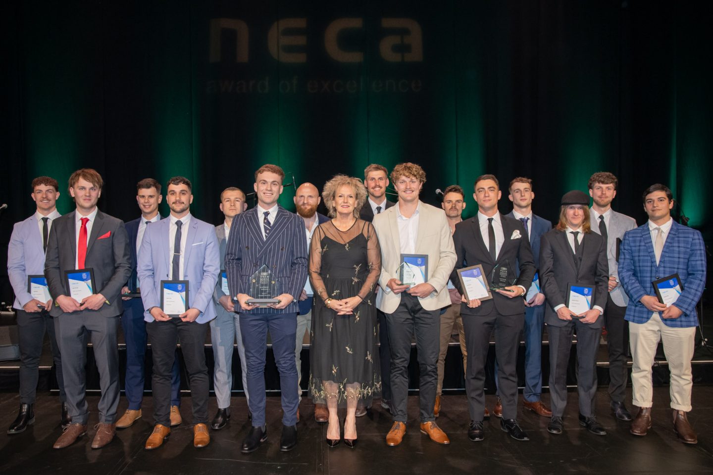 Electrical apprenticeships adelaide of the year NECA finalists, presenters and winne.