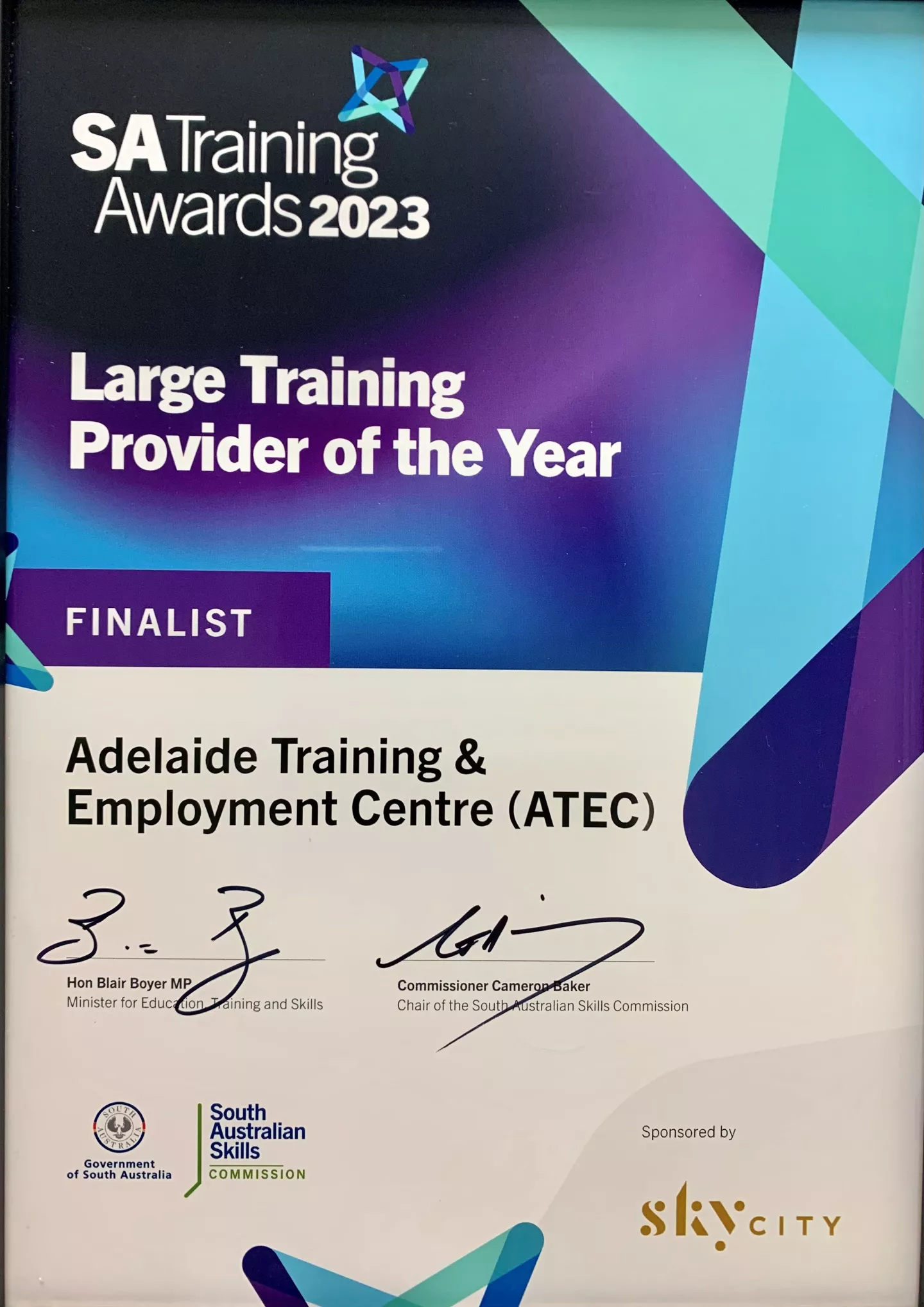 carpentry apprenticeships adelaide awards finalist certificate