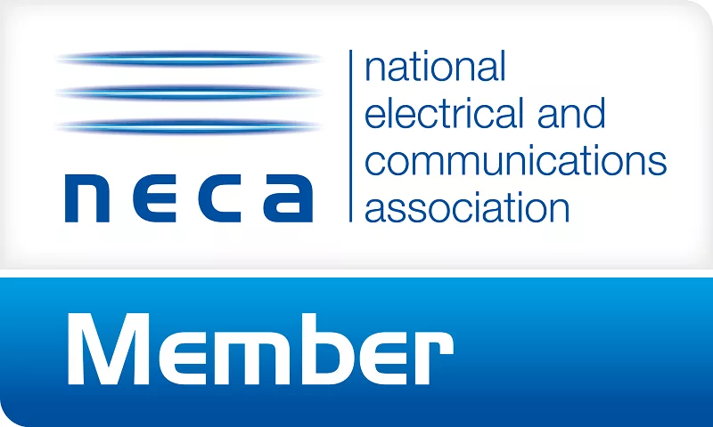 NECA Member logo rectangle CMYK