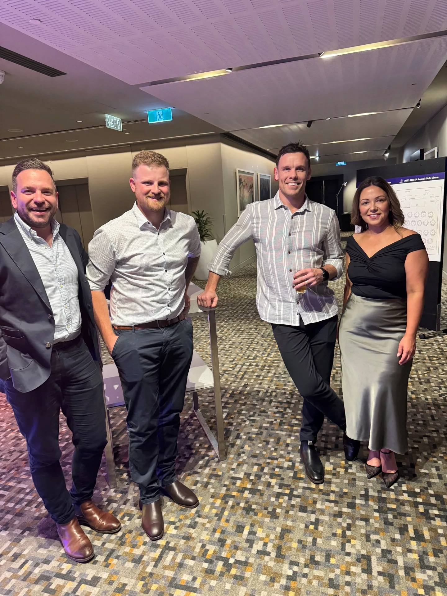 AEN Awards Gala dinner 2025 Cale Aaron Adam Sam