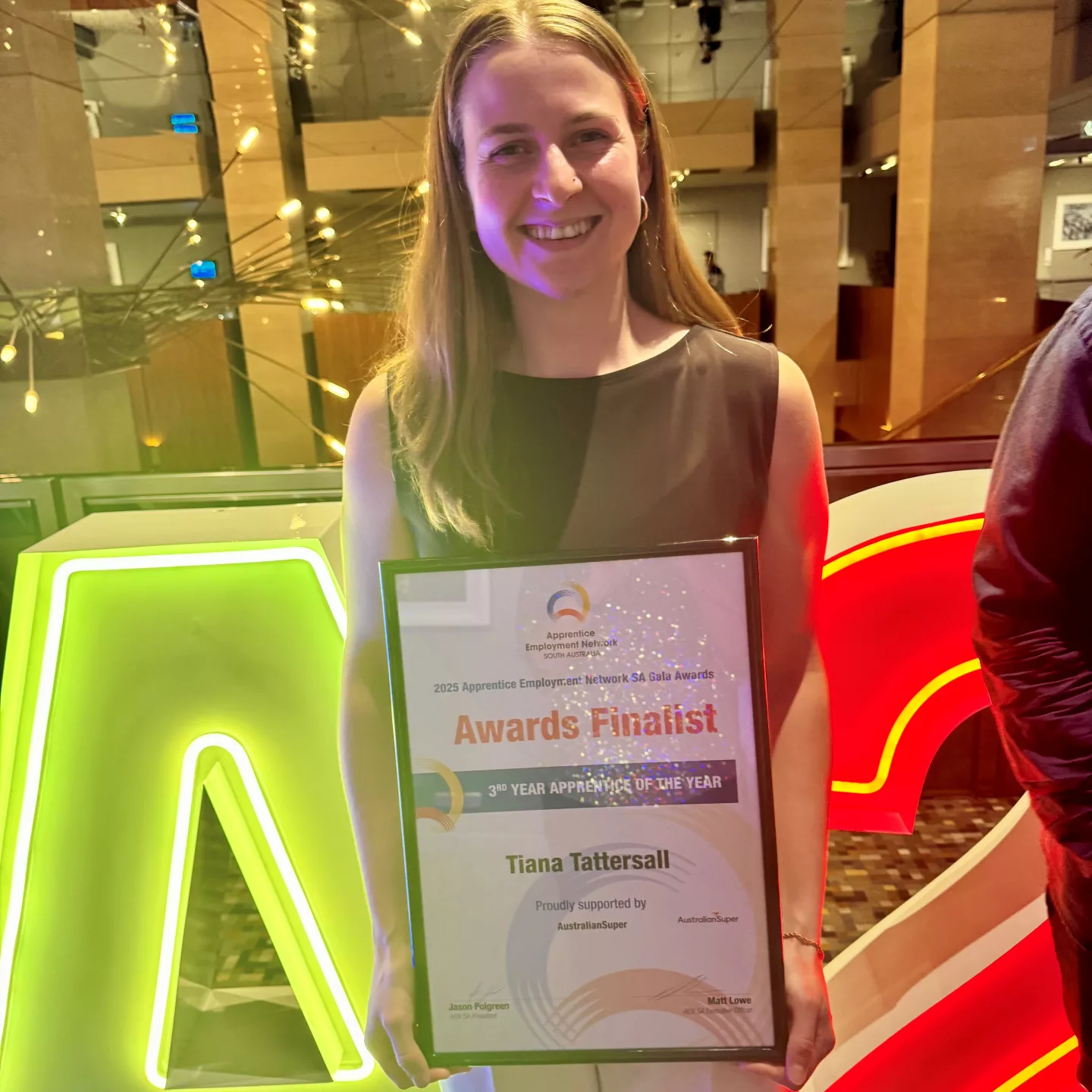 AEN finalist Tiana Tattersall