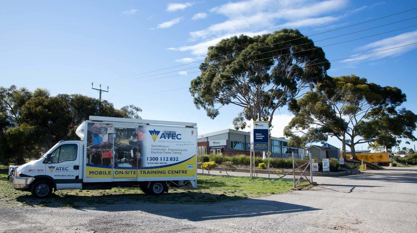ATEC Mobile On-Site Training Centre vehicle.
