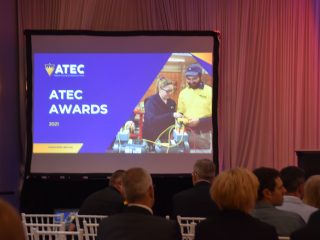 ATEC Awards 2021 presentation screen.