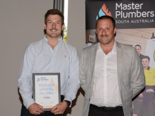 2023 Master Plumbers South Australia (MPA) High Achievement Award winner